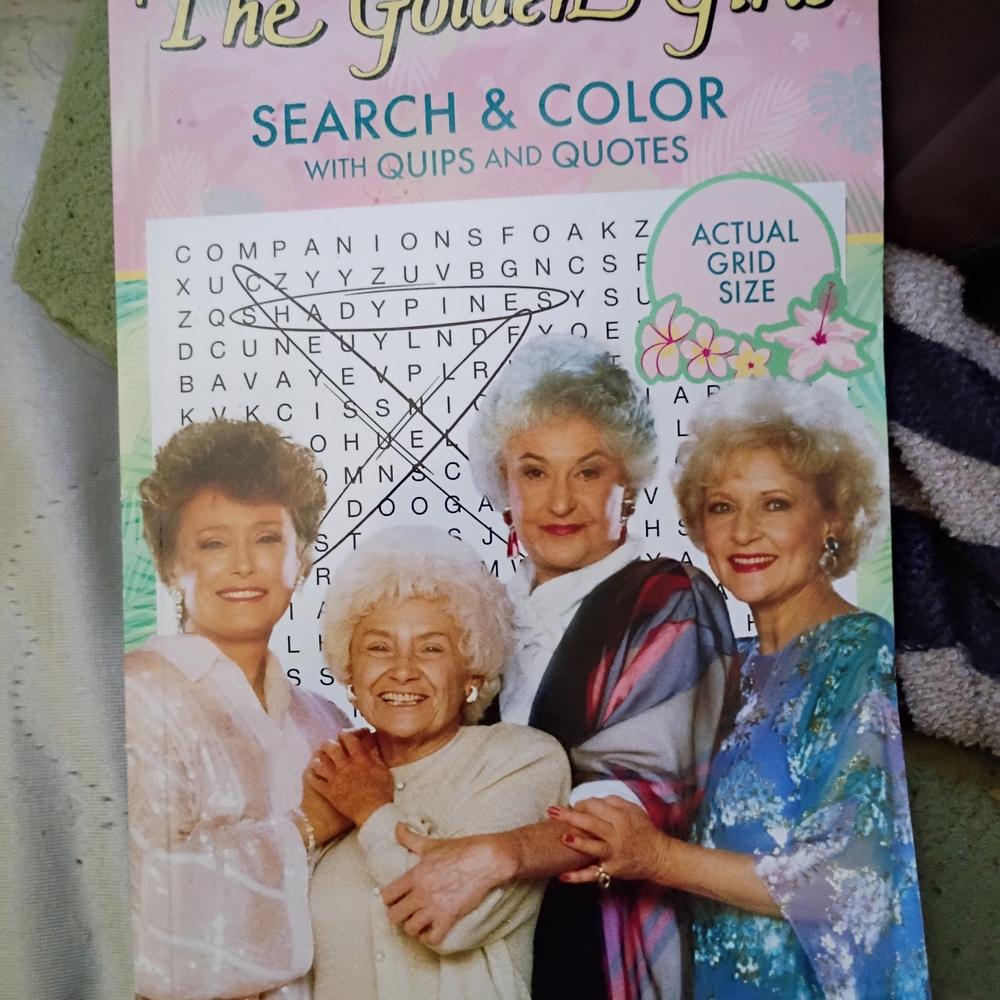 The Golden Girls Search & Color Activity Book - Pink Cover